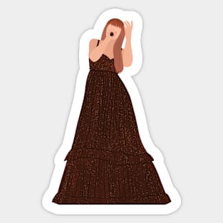 eras tour evermore gown outfit Sticker